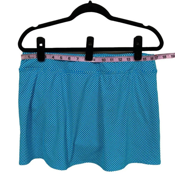 Land's End Swim Skirt, Size 14, Turquoise w White Polka Dots,‎ New w/o Tags - Picture 6 of 8